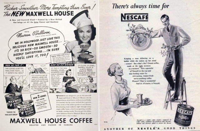 Кофе Maxwell и Nescafe